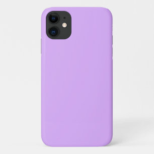 Customised Pastel Mauve Solid Colour Minimalist iPhone 11 Case