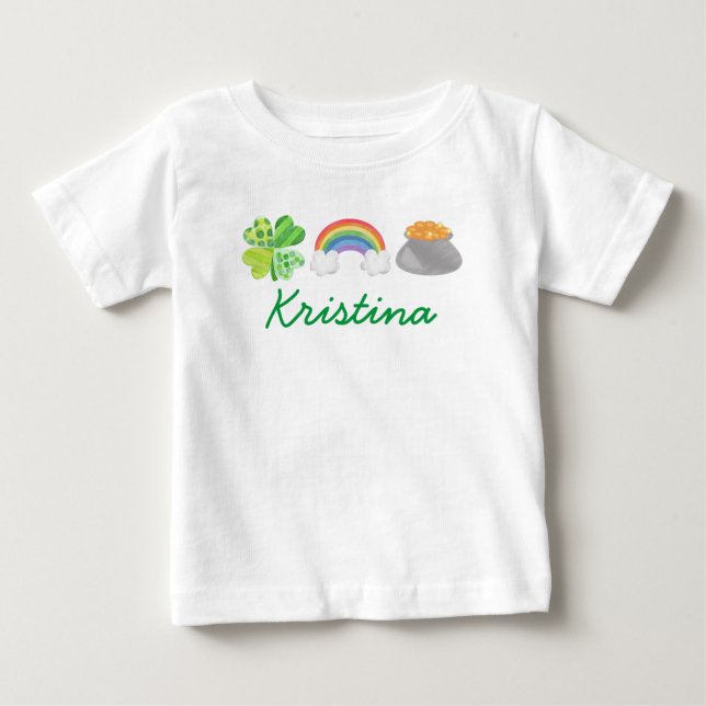 Customised  Patrick's day   Baby T-Shirt (Front)