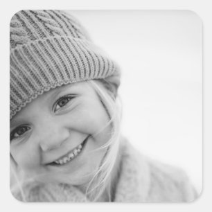 Customised Personalised Create Your Own Photo Square Sticker