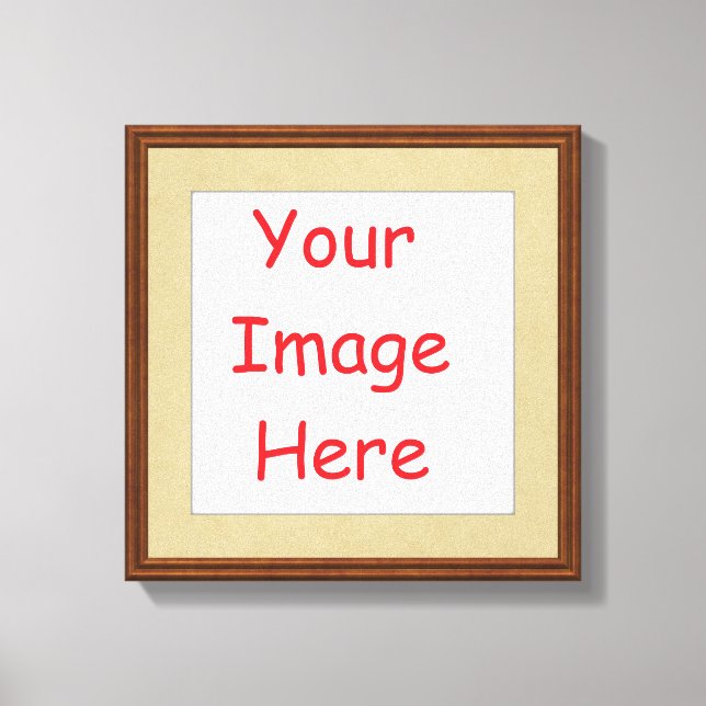 Customised personalised framed add your picture to canvas print (Front)