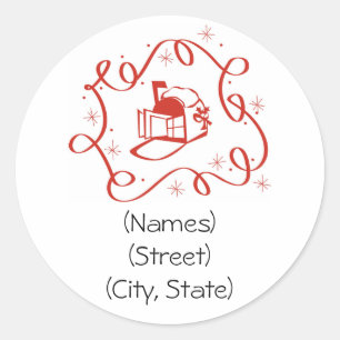 Customised Personalised Holiday Address Labels