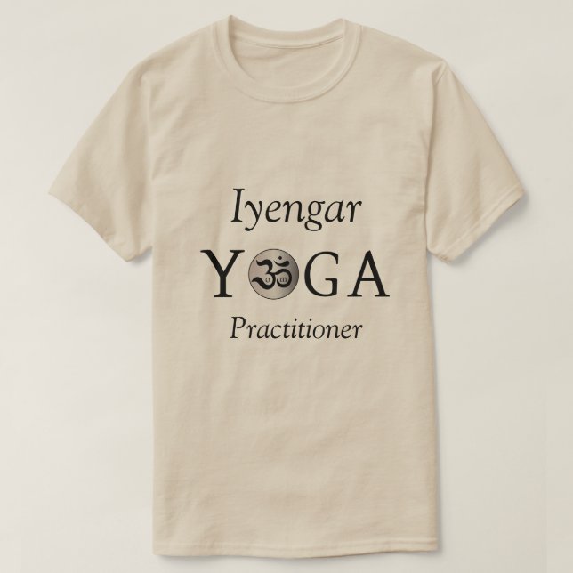 Customised Personalised Om yogi yoga workout shirt (Design Front)