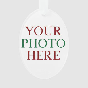 Customised Personalised Photo Double Sided DIY Ornament
