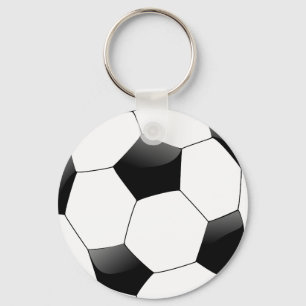 Customised Personalised Saucer Football Key Ring