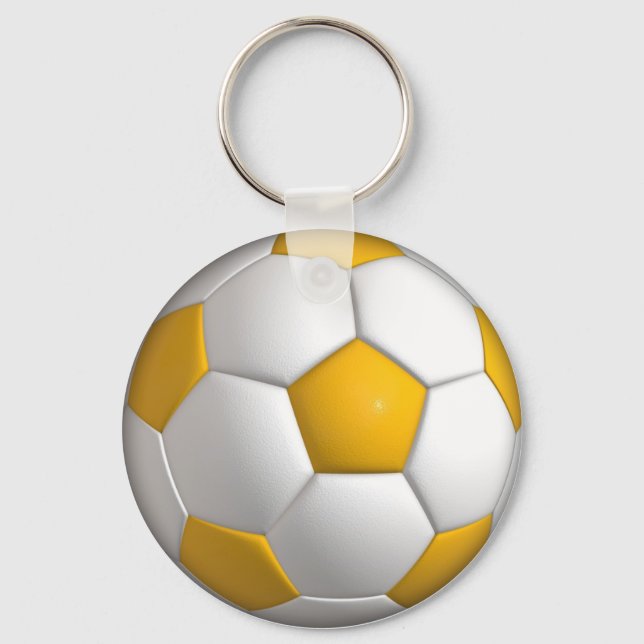 Customised Personalised Saucer Football Key Ring (Front)
