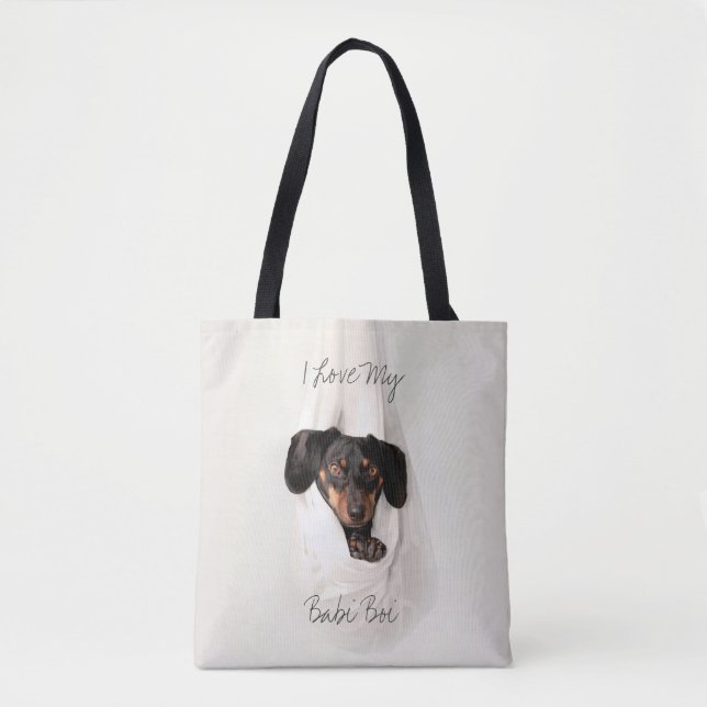 Customised Pet Dog Cat   Tote Bag (Front)