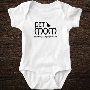 Customised Pet Lover Cat Mum Mother's Day Baby Bodysuit