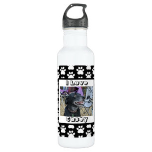 Customised Pet Photo and Paw Print 710 Ml Water Bottle