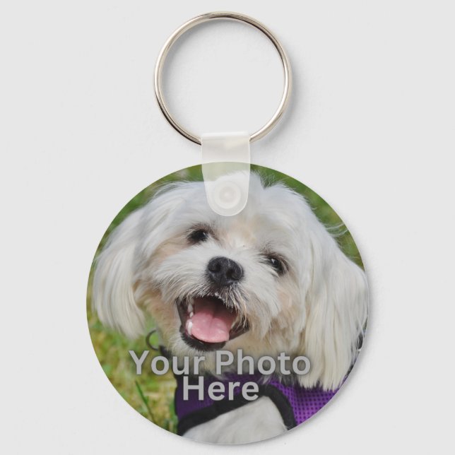 Customised Pet Photo Keychain (Front)