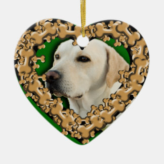 Customised Pet Photo with Dog Bones Ornament