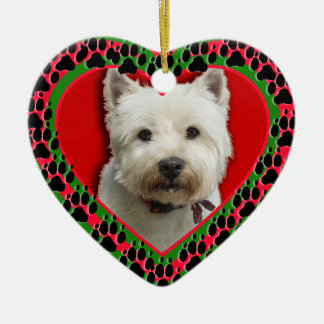 Customised Pet Photo with Paw Prints Ornament