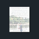 Customised Photo Anniversary Wedding & Vows Canvas Print<br><div class="desc">Modern and elegant design printed Calligraphy Script Wedding Vows Canvas Print that can be customised with your text. Please click the "Customise it" button and use our design tool to modify this template. Check out the Graphic Art Design store for other products that match this design!</div>