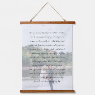 Customised Photo Anniversary Wedding & Vows Hanging Tapestry