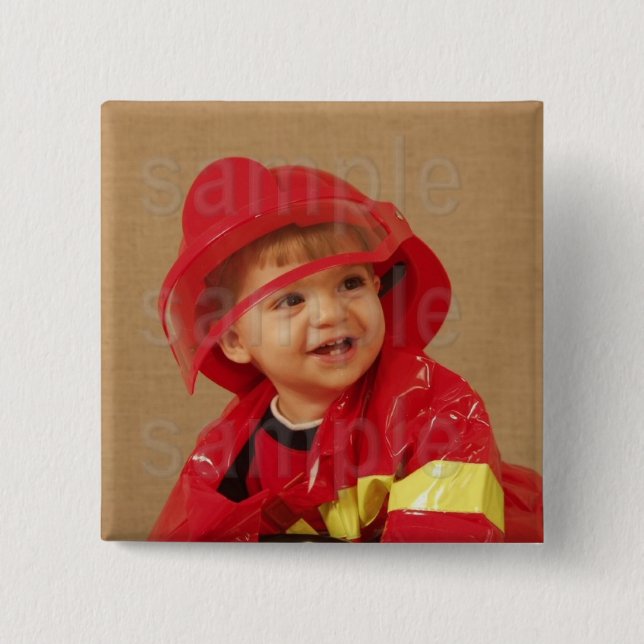 Customised Photo Birthday Button (Front)