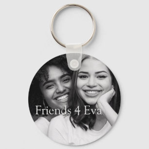 Customised Photo Friends 4 Eva  Key Ring