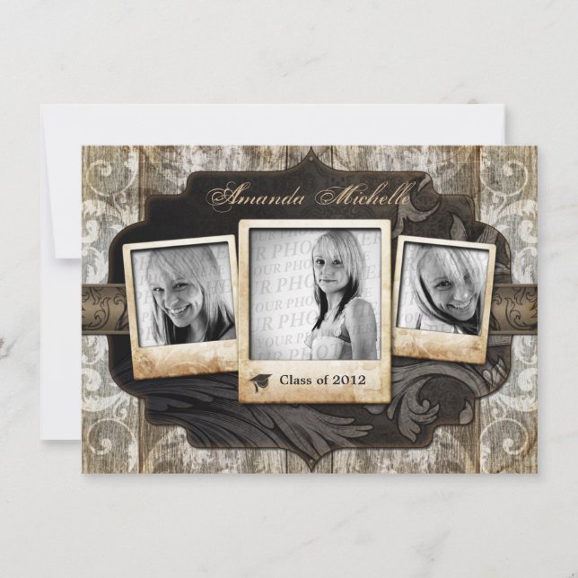 Customised Photo Graduation Announcement Invite (Front)