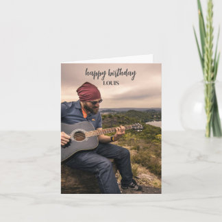 Customised Photo Happy Birthday Card