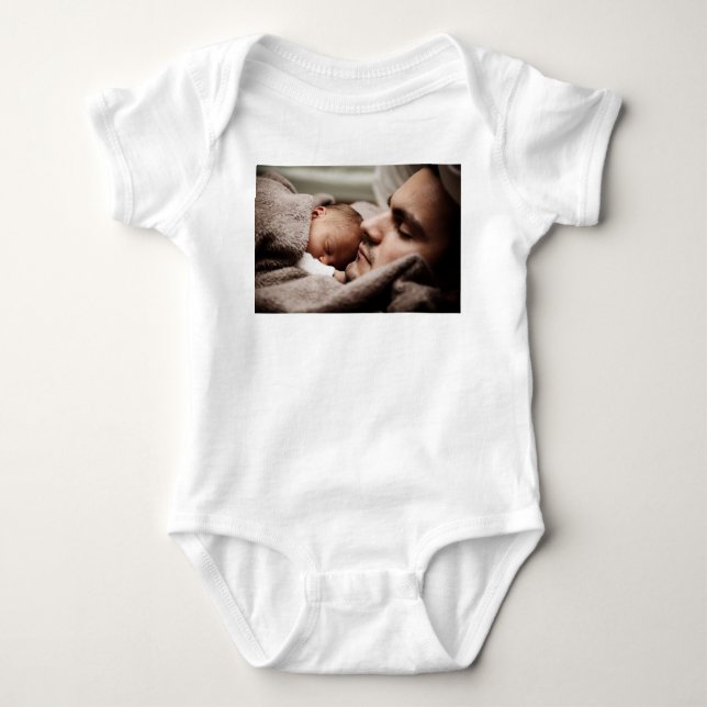 Customised Photo Personalised Baby Bodysuit (Front)