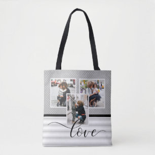 Customised Photo Template "Love" Tote Bag