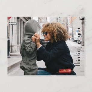 Customised Photo Template "Thinking Of You" Postcard