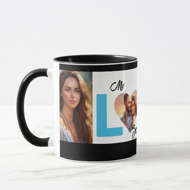 Customised Photo The Love-Inspired Elegance Mug (Left)