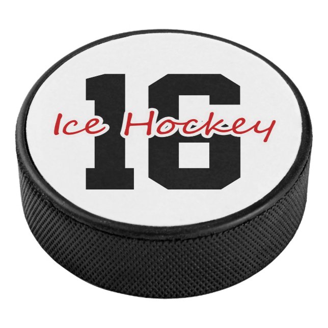 Customised Player Number Ice Hockey Puck (3/4)
