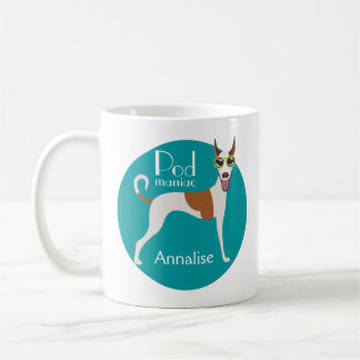 Customised Podenco Dog Sunglasses Fun Coffee Mug