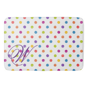 Customised Polka-Dot Bath Mat