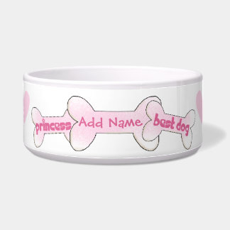 Customised Princess Best Dog Pet Bowl