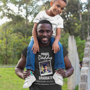 Customised Proud Daddy Of The Graduate   Photo T-Shirt