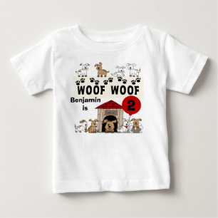 Customised Puppy Dog Birthday Tshirt