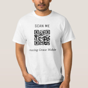 Customised QR code T-shirt