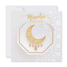 Customised Ramadan Kareem White & Golden 2