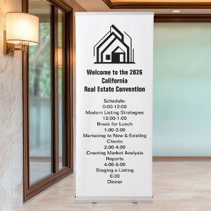 Customised Real Estate Company Home Conference Retractable Banner
