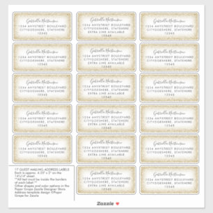 Customised Recipient Name Address Label Sticker