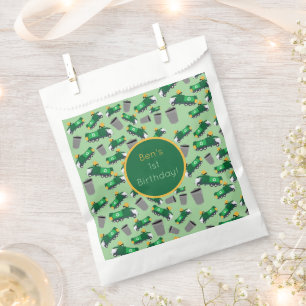 Customised Recycling Garbage Truck Pattern Favour Bags