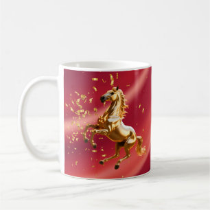 Customised Red & Gold Festive Chinese New Year Coffee Mug