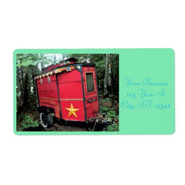 Customised Red Gypsy tiny caravan (Front)