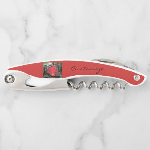 Customised Red Gypsy tiny caravan Corkscrew