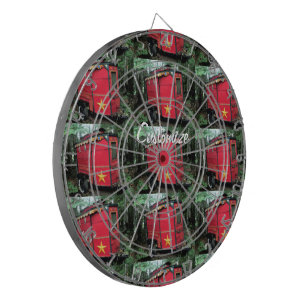 Customised Red Gypsy tiny caravan Dartboard