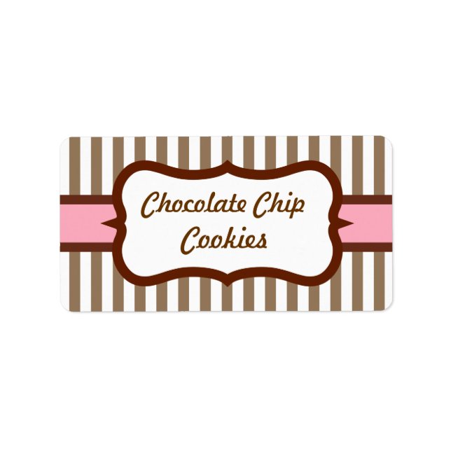 Customised Retro Bakery Labels (Front)