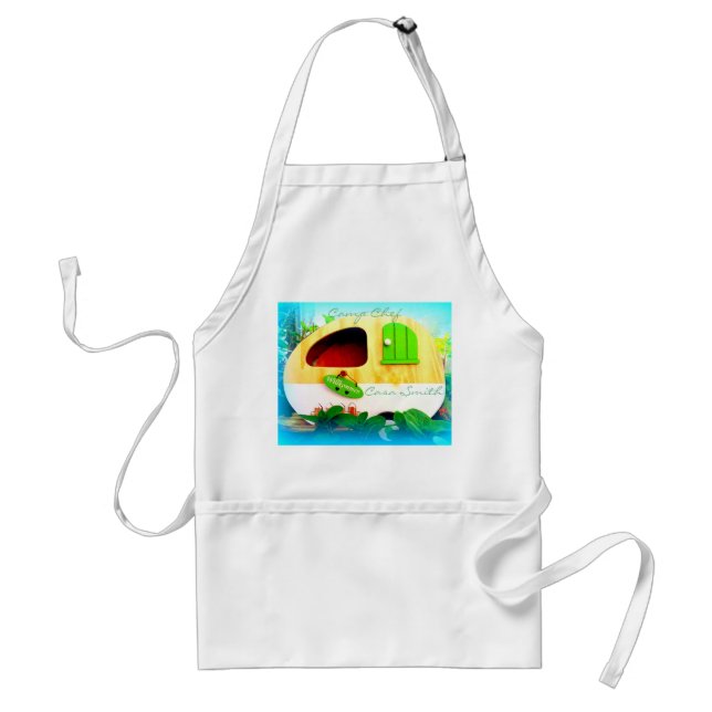 Customised Retro Vintage camper Standard Apron (Front)