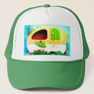 Customised Retro Vintage camper Trucker Hat