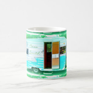 Customised Retro Vintage caravan camper Coffee Mug