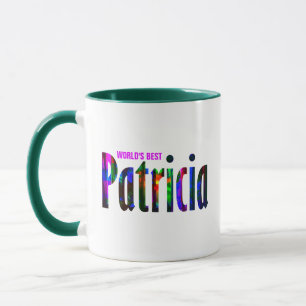 Customised Rich Abstract Colourful "Patricia" Name Mug