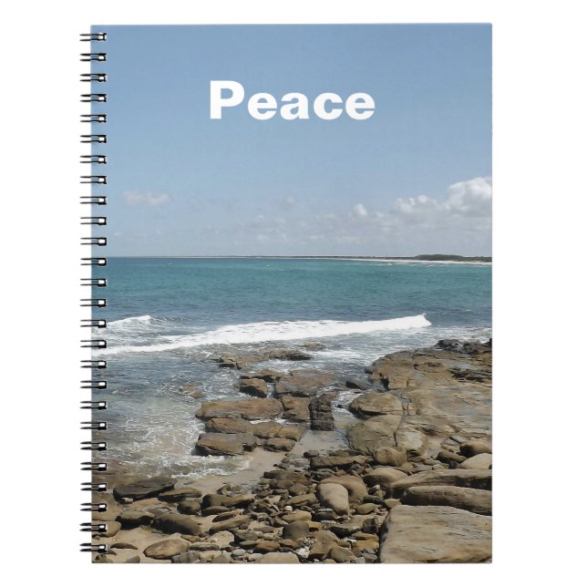 Customised Rocky Beach Notebook (Front)
