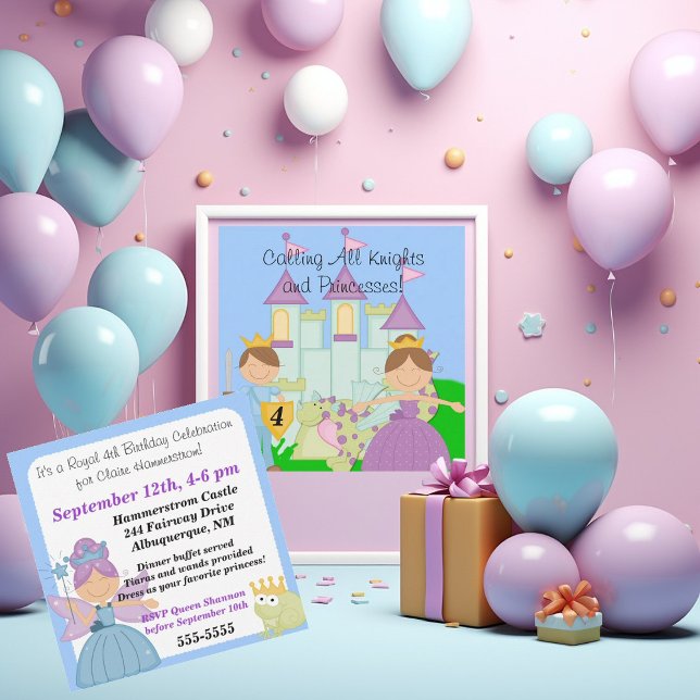 Customised Royal Birthday Celebration Invitations (Creator Uploaded)