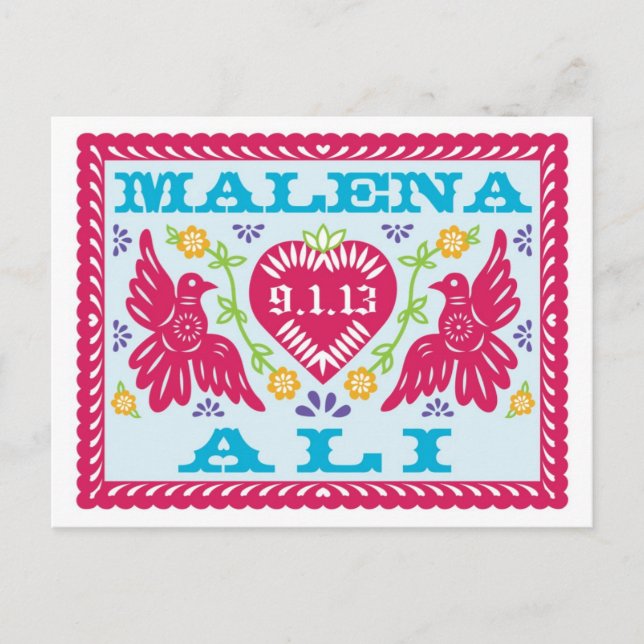 Customised Save the Date postcard (Front)