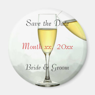 Customised Save the Date Refridgerator Magnet