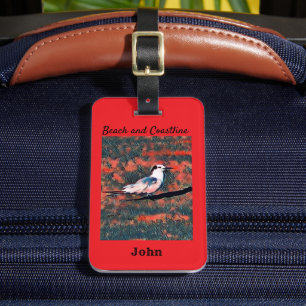 Customised Sea Bird Luggage Tag